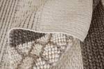 Handgefertigter Teppich Lovely Stripes Braun - Weiß - Textil - 160 x 230 x 1 cm