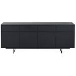 Sideboard Tokyo Schwarz Schwarz - Holzwerkstoff - 205 x 82 x 45 cm