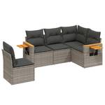 Gartensitzgruppe K4157(5-tlg) Grau - Massivholz - 69 x 62 x 62 cm