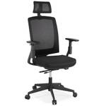 Fauteuil De Bureau EXTRA Noir - Textile - 67 x 121 x 70 cm