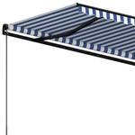 Auvent rétractable 3007204-2 Bleu - 350 x 1 x 500 cm