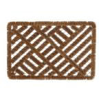 Paillasson coco grillagé 40 x 60 cm Marron - Argenté - Métal - Fibres naturelles - 60 x 3 x 40 cm