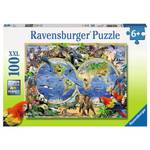 Tiere der 100 Welt Puzzle XXL Teile