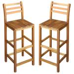 Barhocker (2er Set) 3005420 Braun - Massivholz - Holzart/Dekor - 36 x 110 x 42 cm