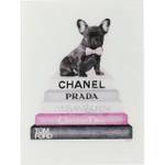 Tableau en verre Fashion Dog Blanc - Verre - 60 x 80 x 4 cm