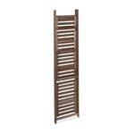 Etagère escalier fleurs bois brun foncé Marron - Bois manufacturé - 41 x 160 x 49 cm