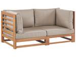 Gartensofa TRANI Beige - Grau - Eiche Hell - Taupe - Breite: 150 cm