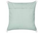 Coussin décoratif NORI Vert - Menthe - Blanc - Nombre de pièces dans le lot : 2