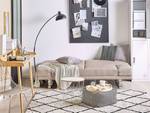 2-Sitzer Sofa YORK Beige - Silber