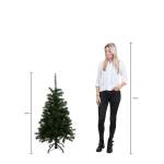 Weihnachtsbaum mit LED Brampton Grün - Kunststoff - 86 x 120 x 86 cm