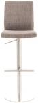 Tabouret de bar Cadiz Lot de 2 Gris - Argenté