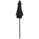 Parasol 3007814 Noir - Métal - Textile - 200 x 211 x 200 cm