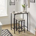 Table + 2 x Tabourets de Bar OGT10-HG Gris