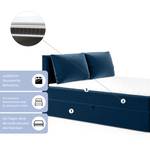 Boxspringbett Doppelbett Pinet Blau - Breite: 180 cm