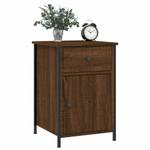 Eleganter Nachttisch mit viel Stauraum Braun - Holzwerkstoff - 42 x 60 x 40 cm