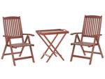 Bistro Set TOSCANA 3-tlg Graphit - Grau - Eiche Dunkel