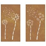 Décoration de jardin (lot de 2) 824489 Marron - Métal - 55 x 1 x 105 cm