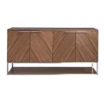 und Walnuss Chromstahl Sideboard