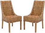 Esszimmerstuhl Suncoast (2er-Set) Rattan / Mango massiv