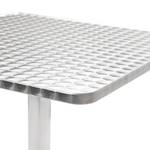 Gartentisch Silber - Metall - 60 x 70 x 60 cm