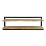 TV-Schrank Tree Trunk Schwarz - Massivholz - 180 x 55 x 30 cm