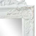 Spiegel Weiß - Glas - Massivholz - 40 x 160 x 1 cm
