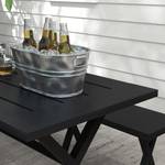 Bierzeltgarnitur 84G-442V00BK Schwarz - Kunststoff - 80 x 73 x 180 cm