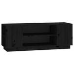 TV-Schrank D948 Schwarz - Massivholz - 35 x 41 x 110 cm