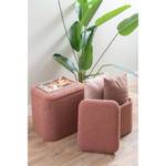 Pouf Ada Storage Rose foncé