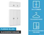 FURNIX Armoire Eliza 3D Blanc