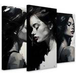 Leinwandbilder Set Porträts von Frauen 120 x 80 x 80 cm