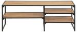 Table de télévision Sea Marron - En partie en bois massif - 120 x 46 x 33 cm