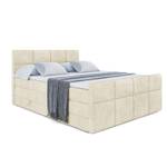 Boxspringbett ARDENI-Z KING Ecru - Breite: 160 cm