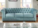 Ensemble canapé CHESTERFIELD Lot de 2 Bleu clair