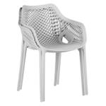 Chaise de jardin lot de 2 2441 Gris - Lot de 2