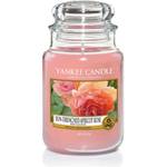 Duftkerze Roseblüte und Aprikose im Glas Pink - Glas - 10 x 17 x 10 cm