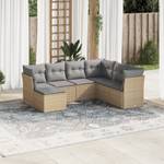 Gartensitzgruppe K5724(7-tlg) Beige - Massivholz - 69 x 62 x 55 cm