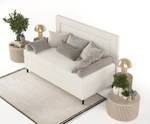 Boxspringbett Alba Beige - H3 - Tiefe: 98 cm