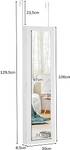 Schmuckschrank mit LED Weiß - Holzwerkstoff - 9 x 130 x 30 cm