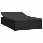 Chaise longue Noir