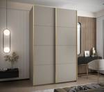 SCHWEBETÜRENSCHRANK LUX Beige - Gold - Breite: 180 cm