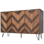 Buffet TV Aphrodite Ⅴ Marron - Bois manufacturé - Métal - 38 x 77 x 120 cm