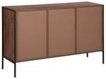 Sideboard TIFTON Schwarz - Braun - Holzwerkstoff - 123 x 78 x 39 cm