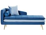 Chaiselongue GONESSE Blau - Gold - Marineblau