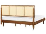 Doppelbett AURAY Braun - Massivholz - 185 x 119 x 204 cm