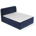 Boxspringbett Organic Blau - Breite: 120 cm