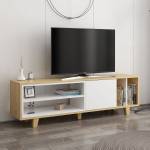 Meuble TV Rosmar Beige - Bois manufacturé - 35 x 49 x 160 cm