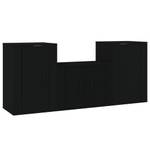 TV-Schrank 3er Set D499 Schwarz