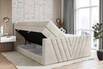 Boxspringbett ERNINA-Z KING Beige - Breite: 200 cm