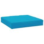 Coussin de palette (lot de 3) 3010062-2 Bleu - Textile - 60 x 6 x 60 cm